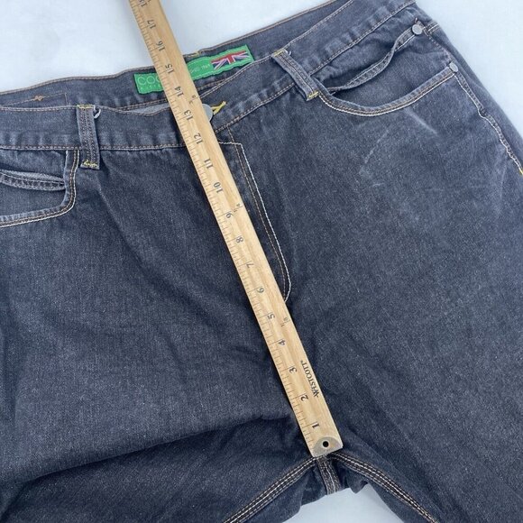 COOGI Shorts Mens 42 Blue Australia Y2K Baggy Hip Hop Embroidered Patchwork Dark - Picture 8 of 14